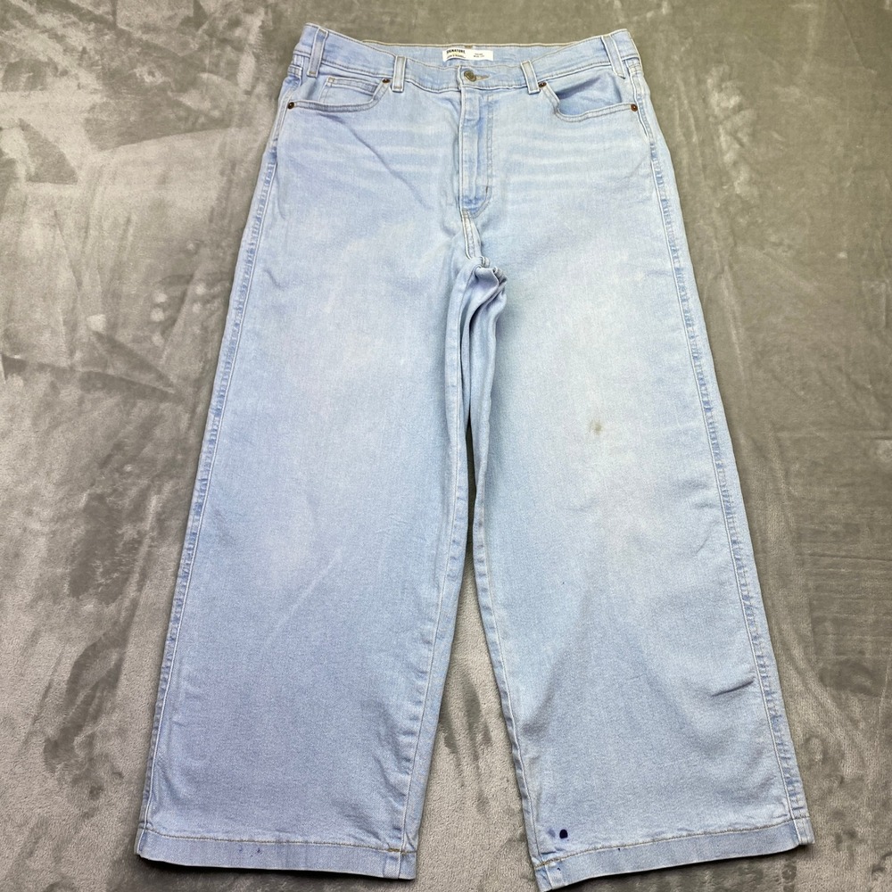 Levi Strauss Signature Heritage Wide Leg Light Wash Denim Jeans Women Sz 33‎